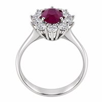 Anello Fanton Gioielli Donna ANELLI RUBINO in Oro bianco Rubino 1.23 Ct ANOR-259-52 - ANOR-259-52
